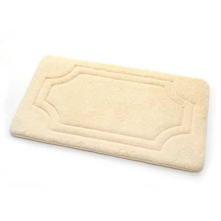 Stephan Roberts Home BFDM-24C763-12 17 X 24 In. Luxurious Memory Foam Bath Mat With Water Shield Technology - Antique White